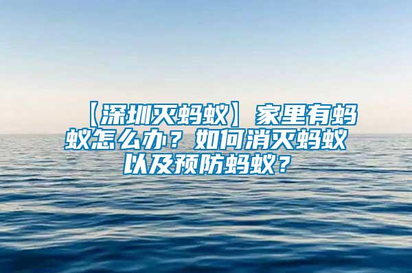 【深圳滅螞蟻】家里有螞蟻怎么辦？如何消滅螞蟻以及預防螞蟻？