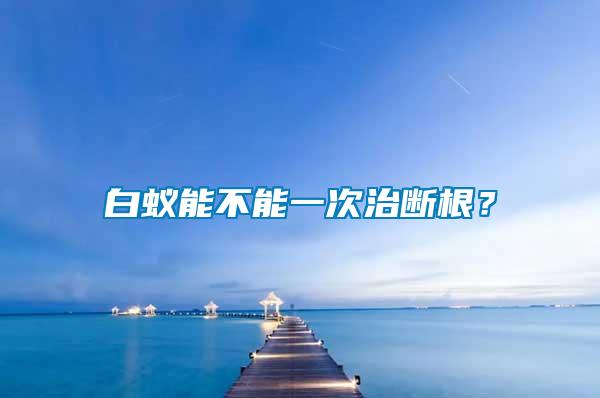 白蟻能不能一次治斷根？