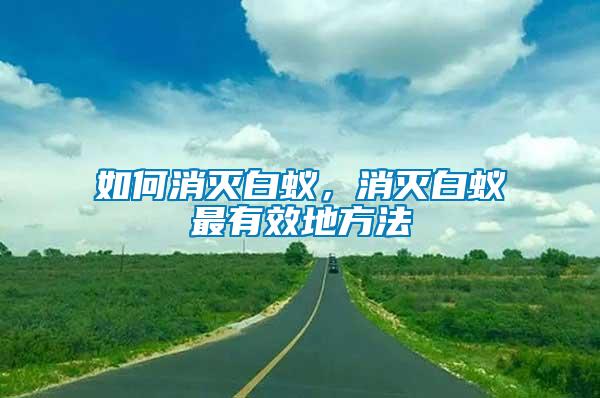 如何消滅白蟻，消滅白蟻最有效地方法