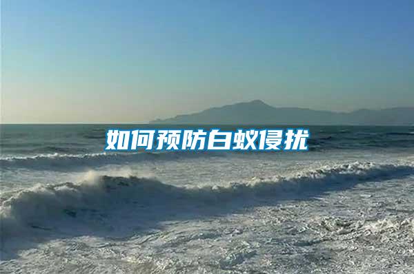 如何預(yù)防白蟻侵擾