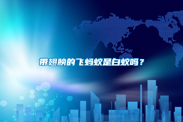 帶翅膀的飛螞蟻是白蟻嗎？